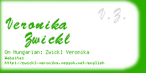 veronika zwickl business card